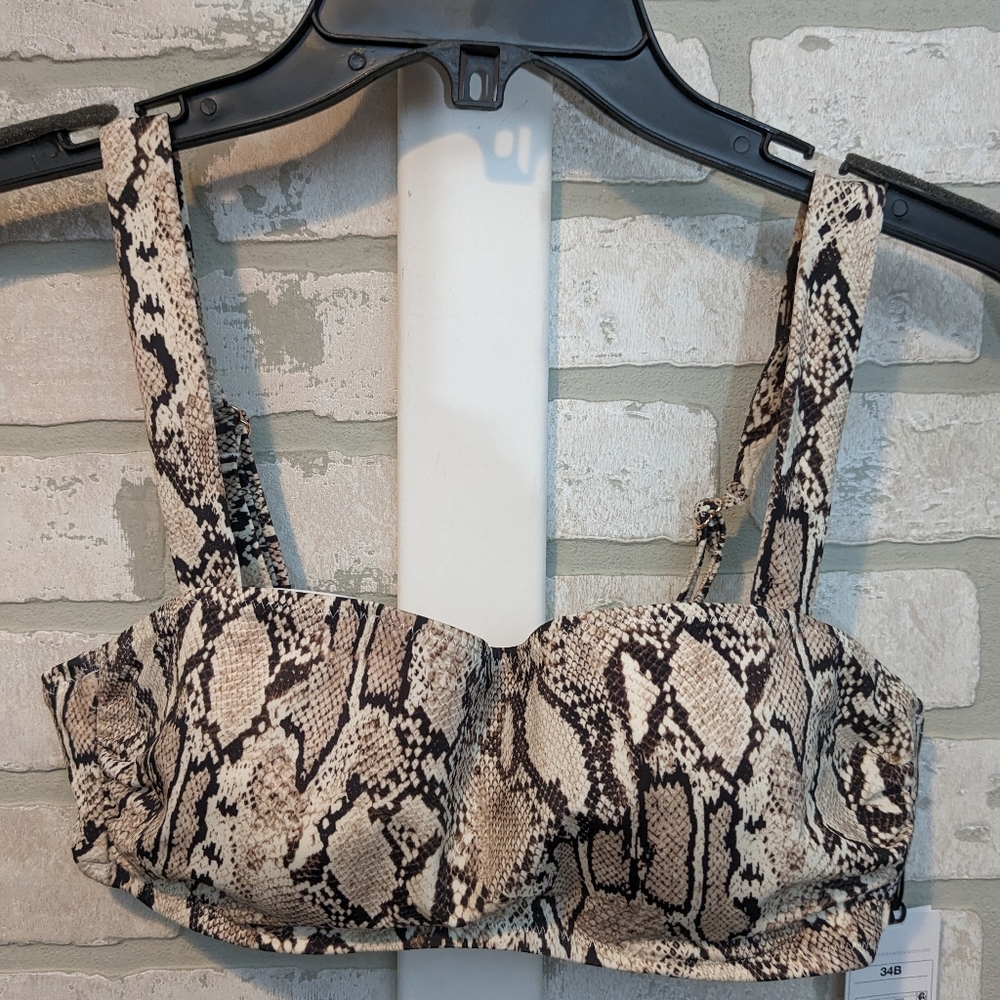 Shade & Shore bikini top, NEW with tags 34B